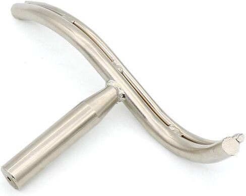 Silver Stainless Steel Lathe Tool Rest for Woodworking Wood Turning Lathe Turning Tool Curved-shaped Rest, 5/8" Diameter Post in Saudi Arabia