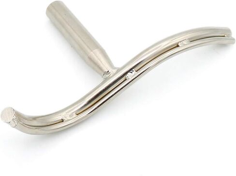 Silver Stainless Steel Lathe Tool Rest for Woodworking Wood Turning Lathe Turning Tool Curved-shaped Rest, 5/8" Diameter Post in Saudi Arabia