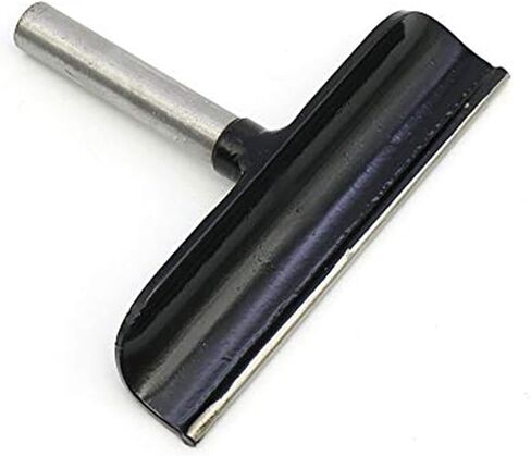 Silver Stainless Steel Lathe Tool Rest for Woodworking Wood Turning Lathe Turning Tool Curved-shaped Rest, 5/8" Diameter Post in Saudi Arabia