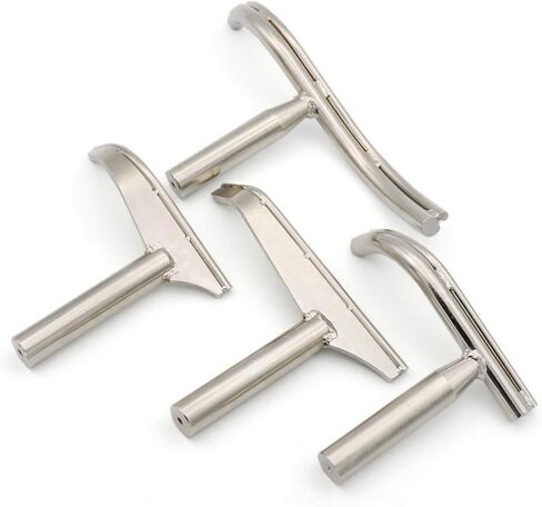 Silver Stainless Steel Lathe Tool Rest for Woodworking Wood Turning Lathe Turning Tool Curved-shaped Rest, 5/8" Diameter Post in Saudi Arabia