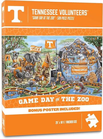 YouTheFan NCAA Georgia Bulldogs Game Day at The Zoo 500pc Puzzle 28" x 10.5" in Saudi Arabia