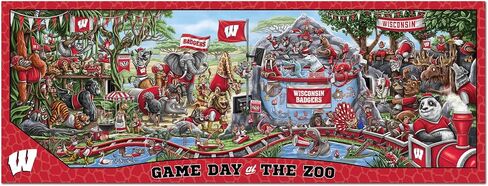 YouTheFan NCAA Georgia Bulldogs Game Day at The Zoo 500pc Puzzle 28" x 10.5" in Saudi Arabia