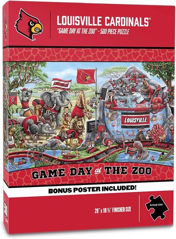 YouTheFan NCAA Georgia Bulldogs Game Day at The Zoo 500pc Puzzle 28" x 10.5" in Saudi Arabia