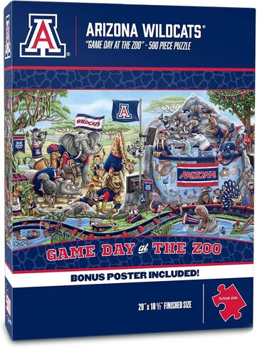 YouTheFan NCAA Georgia Bulldogs Game Day at The Zoo 500pc Puzzle 28" x 10.5" in Saudi Arabia