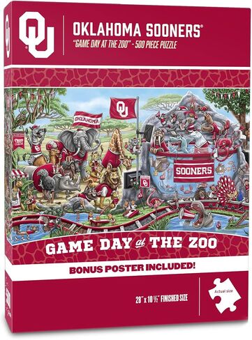 YouTheFan NCAA Georgia Bulldogs Game Day at The Zoo 500pc Puzzle 28" x 10.5" in Saudi Arabia