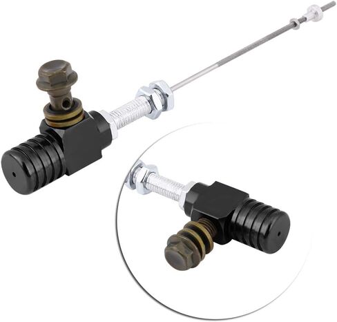 Acouto Clutch Slave Cylinder Motorcycle، مضخة فرامل القابض الهيدروليكي، M10x1.25mm مضخة فرامل أسطوانة القابض الهيدروليكي الرئيسية للدراجات النارية ATV Dirt Bike (أسود) in Saudi Arabia