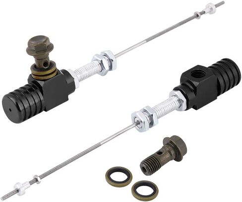 Acouto Clutch Slave Cylinder Motorcycle، مضخة فرامل القابض الهيدروليكي، M10x1.25mm مضخة فرامل أسطوانة القابض الهيدروليكي الرئيسية للدراجات النارية ATV Dirt Bike (أسود) in Saudi Arabia