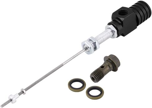 Acouto Clutch Slave Cylinder Motorcycle، مضخة فرامل القابض الهيدروليكي، M10x1.25mm مضخة فرامل أسطوانة القابض الهيدروليكي الرئيسية للدراجات النارية ATV Dirt Bike (أسود) in Saudi Arabia