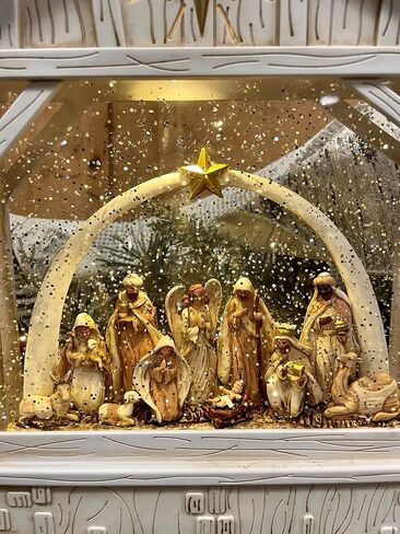 RAZ Imports 2022 Holiday Water Lanterns 10" Nativity with Star Musical Lighted Water Creche in Saudi Arabia