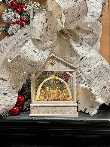 RAZ Imports 2022 Holiday Water Lanterns 10" Nativity with Star Musical Lighted Water Creche in Saudi Arabia