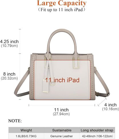 Over Earth Geniune Leather Satchel Bags for Women Soft Leather Top Handle Handbags Classic Crossbody Purses in Saudi Arabia