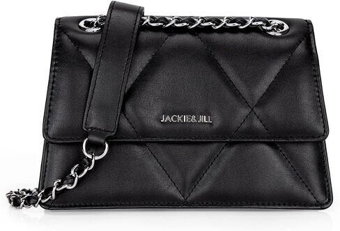 Jackie&Jill Quilted Crossbody Bags for Women,Small Shoulder Purse with Chain Strap,Classic Square Satchel Handbag. in Saudi Arabia