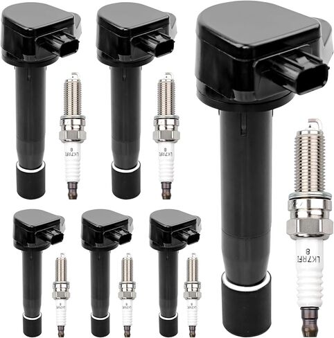 ملفات الإشعال UF603 وشمعات إشعال إيريديوم مجموعة من 6 قطع متوافقة مع Honda Odyssey Honda Accord 2012 Honda Crosstour، Acura RL TL TSX ZDX MDX RDX استبدال # C1624، GN10426، 5C1681، E1103 in Saudi Arabia