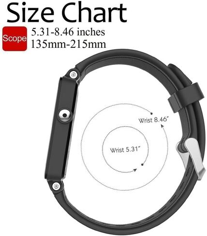 Band for Garmin Vivoactive, Soft Silicone Replacement Watch Band for Garmin Vivoactive/Vivoactive Acetate (No Tracker, Replacement Bands Only) in Saudi Arabia
