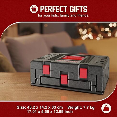 مجموعة أدوات منزلية مكونة من 379 قطعة من Sundpey - مجموعة أدوات إصلاح منزلية وسيارات كاملة محمولة - حقيبة تخزين صندوق الأدوات الأساسية العامة مع درج - مجموعة أدوات أساسية كاملة للحرفيين وصانعي المنازل ومالكي المنازل in Kuwait