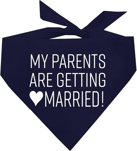 My Parents are Getting Married Printed Dog Bandana (Assorted Colors) in Saudi Arabia