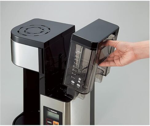 Zojirushi EC-YTC100XB ماكينة صنع القهوة 10 أكواب (ستانلس ستيل، أسود) مع كوب مزدوج الجدار من الفولاذ المقاوم للصدأ سعة 12 أونصة (عنصران) in Kuwait