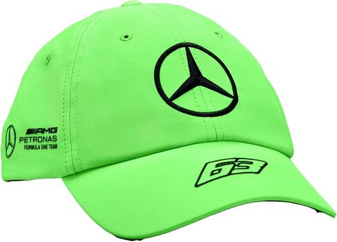 Mercedes AMG Petronas Formula One Team - Kids 2023 George Russell Driver Hat (Neon Green) in Saudi Arabia