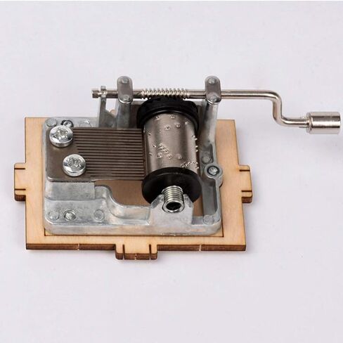 Developmental Wooden Music Box Harp Music Box Cut Wood Music Box Antique Music Box Day Birthady Gift Musical in Kuwait