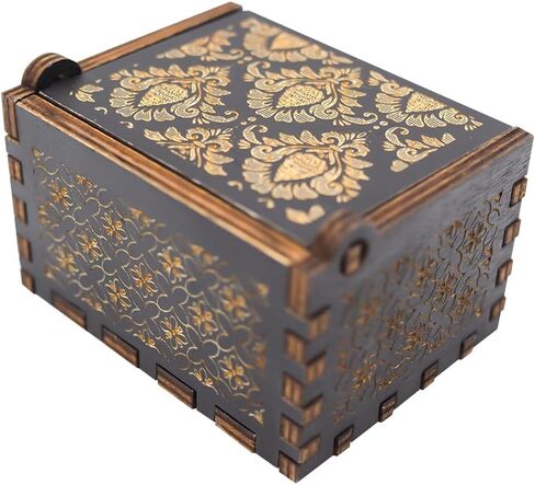Happy Birthday to You Wood Music Box, Mini Laser Engraved Vintage Wooden Musical Boxes Gifts for Mom,Lover,Friends,Grandmother on Birthday in Saudi Arabia