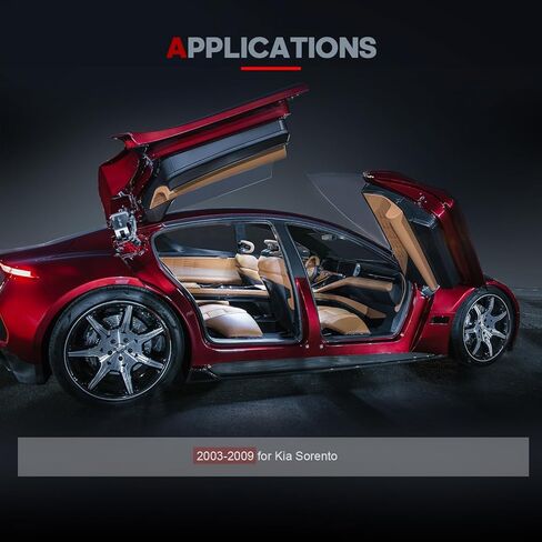 مشغل قفل مزلاج الباب CCIYU مناسب لـ 2003 2004 2005 2006 2007 2008 2009 لكيا سورينتو، مشغل قفل الباب الأمامي الأيسر + مجموعة المزالج الأمامية اليمنى، يستبدل # 759-456,759-457 in Kuwait