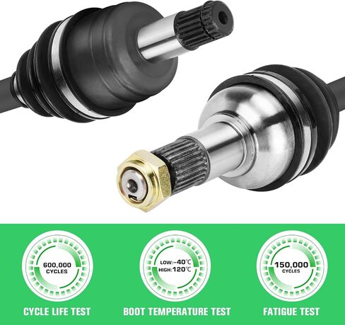Youxmoto Front + Rear CV Axles & Wheel Bearing Kit Fit for Yamaha Grizzly 700 2007-2013; for Grizzly 550 2009-2014; for Kodiak 450-2018 2019 2021; 4340 Chromoly Steel CV Axle Drive Shaft, 4 Sets in Saudi Arabia