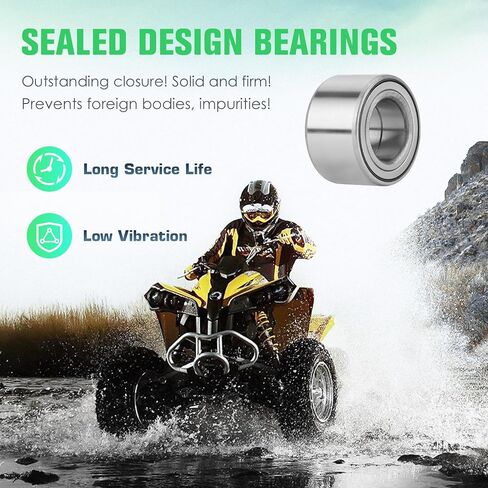 Youxmoto Front + Rear CV Axles & Wheel Bearing Kit Fit for Yamaha Grizzly 700 2007-2013; for Grizzly 550 2009-2014; for Kodiak 450-2018 2019 2021; 4340 Chromoly Steel CV Axle Drive Shaft, 4 Sets in Saudi Arabia