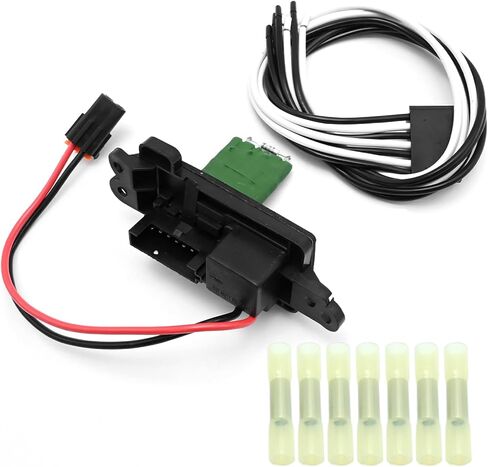 89019100 15862656 طقم مقاوم محرك منفاخ المروحة HVAC مع حزام، بديل لسيارة Chevy 2002-2009، Buick Rainier 2004-2007، GMC Envoy XL 2002-2006، Isuzu Ascender 2003-2008 in Kuwait