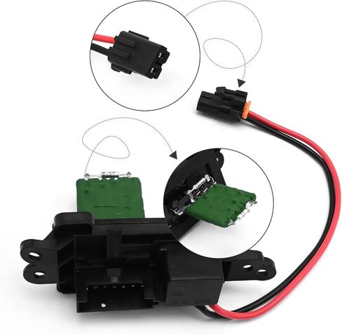 89019100 15862656 طقم مقاوم محرك منفاخ المروحة HVAC مع حزام، بديل لسيارة Chevy 2002-2009، Buick Rainier 2004-2007، GMC Envoy XL 2002-2006، Isuzu Ascender 2003-2008 in Kuwait