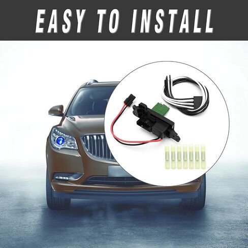 89019100 15862656 طقم مقاوم محرك منفاخ المروحة HVAC مع حزام، بديل لسيارة Chevy 2002-2009، Buick Rainier 2004-2007، GMC Envoy XL 2002-2006، Isuzu Ascender 2003-2008 in Kuwait