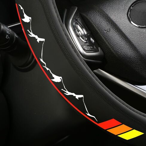 غطاء عجلة القيادة الرياضية الجبلية الفاخرة من الجلد مقاس 14.5-15 بوصة للرجال والنساء متوافق مع سيارة شاحنة الدفع الرباعي in Kuwait