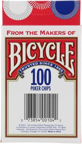 Bicycle Poker Chips - 100 Count with 3 Colors (2 Pack) in Saudi Arabia