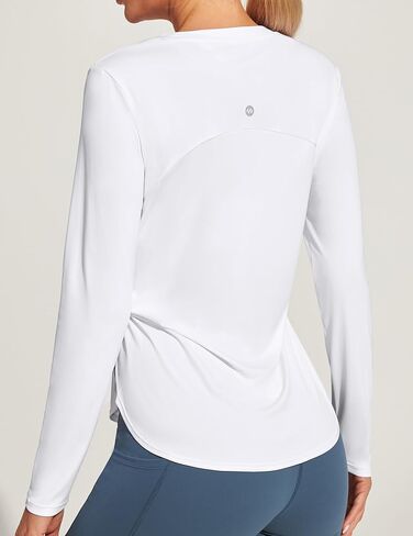 Ewedoos Sun Shirts UPF 50+ Long Sleeve Workout Tops for Women Lightweight Quick Dry Sun Protection Clothing Hiking in Kuwait