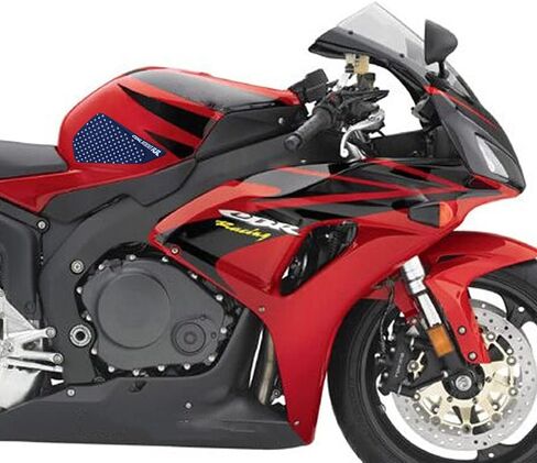 White Gas Fuel Tank Pad Traction Side Fuel Knee Grip Decal Compatible with Honda CBR1000RR 2004-2007 in Saudi Arabia