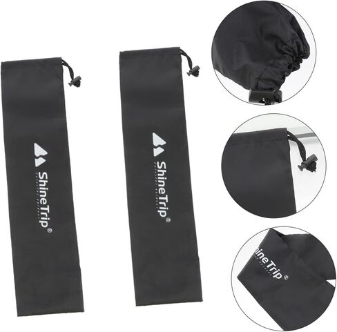 Toddmomy 2PCS tent pole bag fishing rod bag tent pole storage bag outdoor awning portable clothesline hiking poles bag pole carry bag portable storage pouch fishing rod pouch camping cane in Saudi Arabia