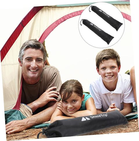Toddmomy 2PCS tent pole bag fishing rod bag tent pole storage bag outdoor awning portable clothesline hiking poles bag pole carry bag portable storage pouch fishing rod pouch camping cane in Saudi Arabia