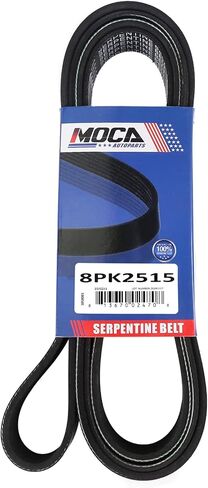MOCA 8PK2515 EPDM Serpentine Belt fit 98-02 for Ford E-350 Econoline Club Wagon 5.4L 6.8L & 99-03 for Ford for F-150 5.4L & 97-01 for Ford E-150 Econoline 4.6L 5.4L in Saudi Arabia