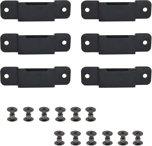 Tape Measure Clips Set of 6 Metal Measuring Tape Holder Clip with Fitting Screws for Leather Tape Holster and Tool Pocket Pouch in Saudi Arabia