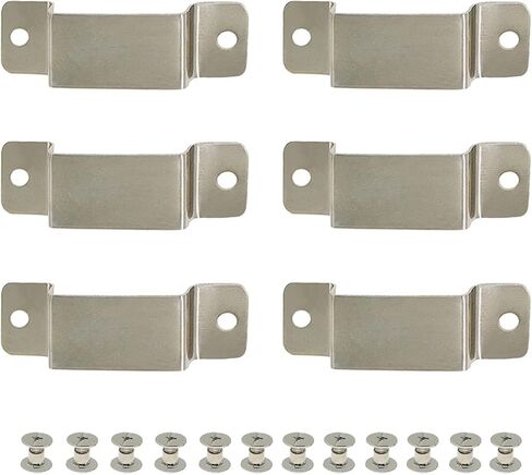 Tape Measure Clips Set of 6 Metal Measuring Tape Holder Clip with Fitting Screws for Leather Tape Holster and Tool Pocket Pouch in Saudi Arabia