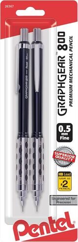 قلم رسم آلي من Pentel GraphGear800 (0.7 مم) 2 قطعة (PG807BP2) in Saudi Arabia