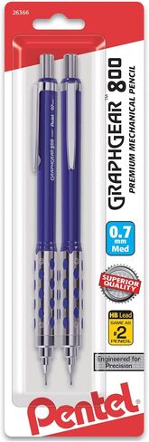 Pentel GraphGear800 Automatic Drafting Pencil (0.7mm) 2pk (PG807BP2) in Saudi Arabia