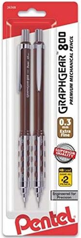 Pentel GraphGear800 Automatic Drafting Pencil (0.7mm) 2pk (PG807BP2) in Saudi Arabia