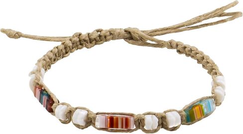 BlueRica Hemp Anklet with Murano Glass Tubes in Saudi Arabia