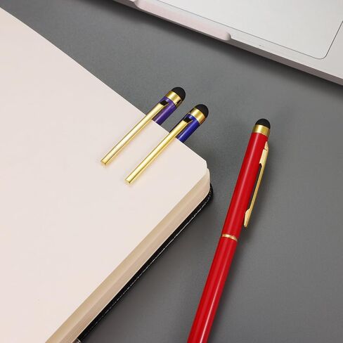 15 Pack Stylus Pens for Touch Screens Stylus Pen Compatible with Phone Tablets Kindle and Black Ink Ballpoint Pens-2 in 1 Stylists pens for Touch Screens in Kuwait
