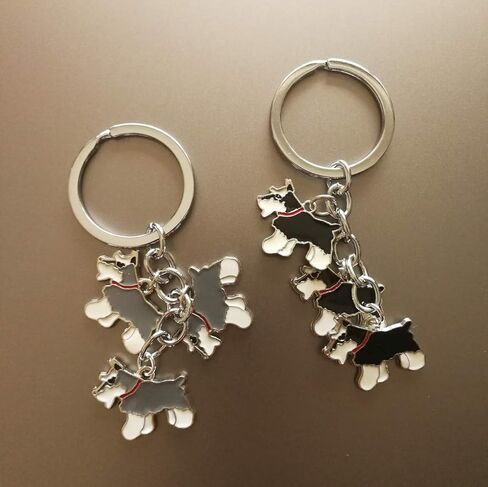 سلسلة مفاتيح للحيوانات الأليفة، ثلاثة كلاب لطيفة على شكل قلادة جميلة على شكل كلب، حقيبة مفاتيح معدنية للحيوانات الأليفة كهدية عيد ميلاد in Kuwait