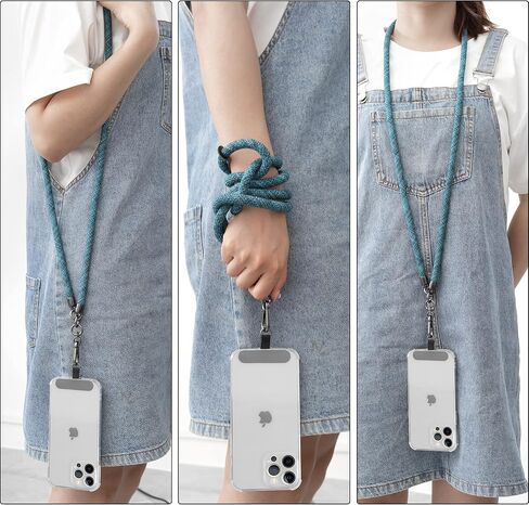 Cell Phone Lanyard,Nylon Crossbody Strap Lanyard Outdoor Climbing Rope Neck Key ID Card Holder in Saudi Arabia