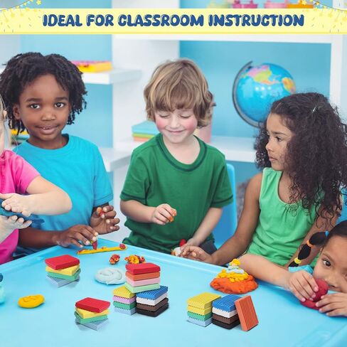 Syhood 144 Pieces Non Drying Modeling Clay 15.9lbs Modeling Clay for Kids Molding Clay Toys Gift Set for Boys Girls Classroom Arts and Crafts Projects Play, 8 Colors in Saudi Arabia