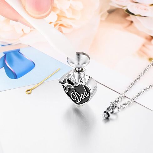 XIUDA جرة قلادة أبي الرماد قلادة قلادة الحرق للرماد فراشة مجوهرات جنائزية-يطير مع الفراشات in Kuwait