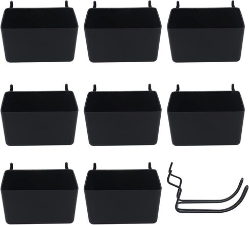 254 pcs Pegboard Hook Assortment PegBoard Accessories, PegBoard Hooks, Pegboard Bins , Pegboard Tool Organizer, Pegboard Kit,Peg Hooks with Metal Hooks Set, Peg Locks for Organizing Storage Tools in Kuwait