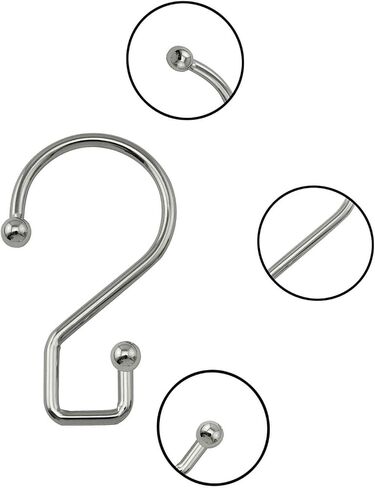 15PCS Black S Shaped Hooks Closet S Hooks Heavy Duty S Hanging Hooks for Curtains Pants Purses Crafts Pots Pans Mugs Plants in Saudi Arabia